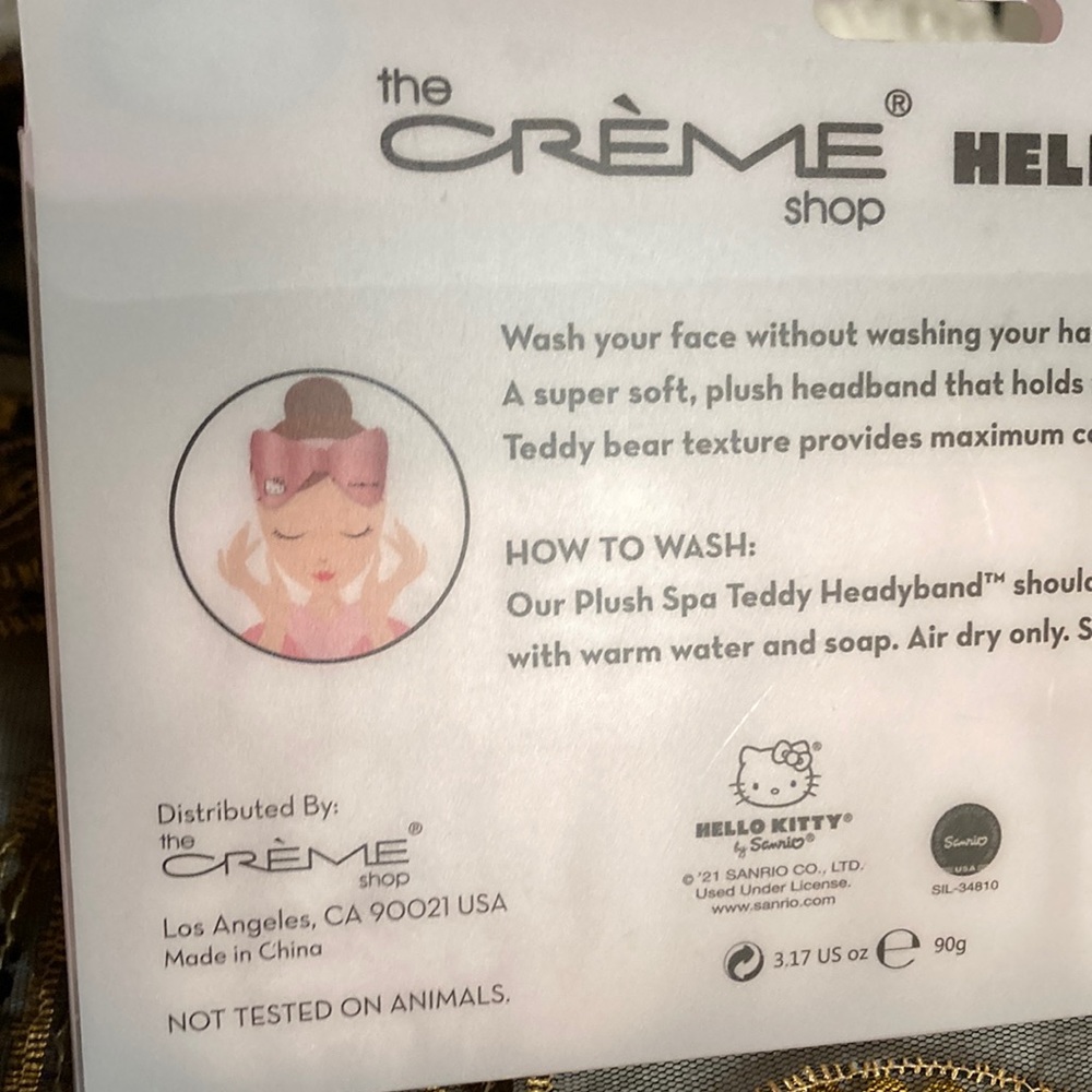 NWT The Crème Shop Hello Kitty Plush Spa Teddy H - Picture 5 of 9